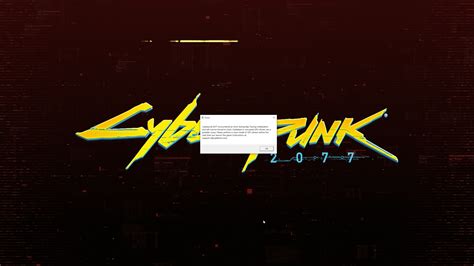 A new error :( :: Cyberpunk 2077 Technical Discussions .